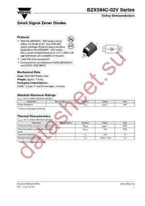 BZX584C13-02VGS08 datasheet  